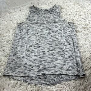 Lululemon Low Key Tank *Silver Tiger Space Dye Black White